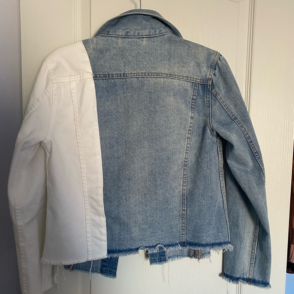 Patchwork Denim Jacket | Multi Colored Jean Jacke… - image 3